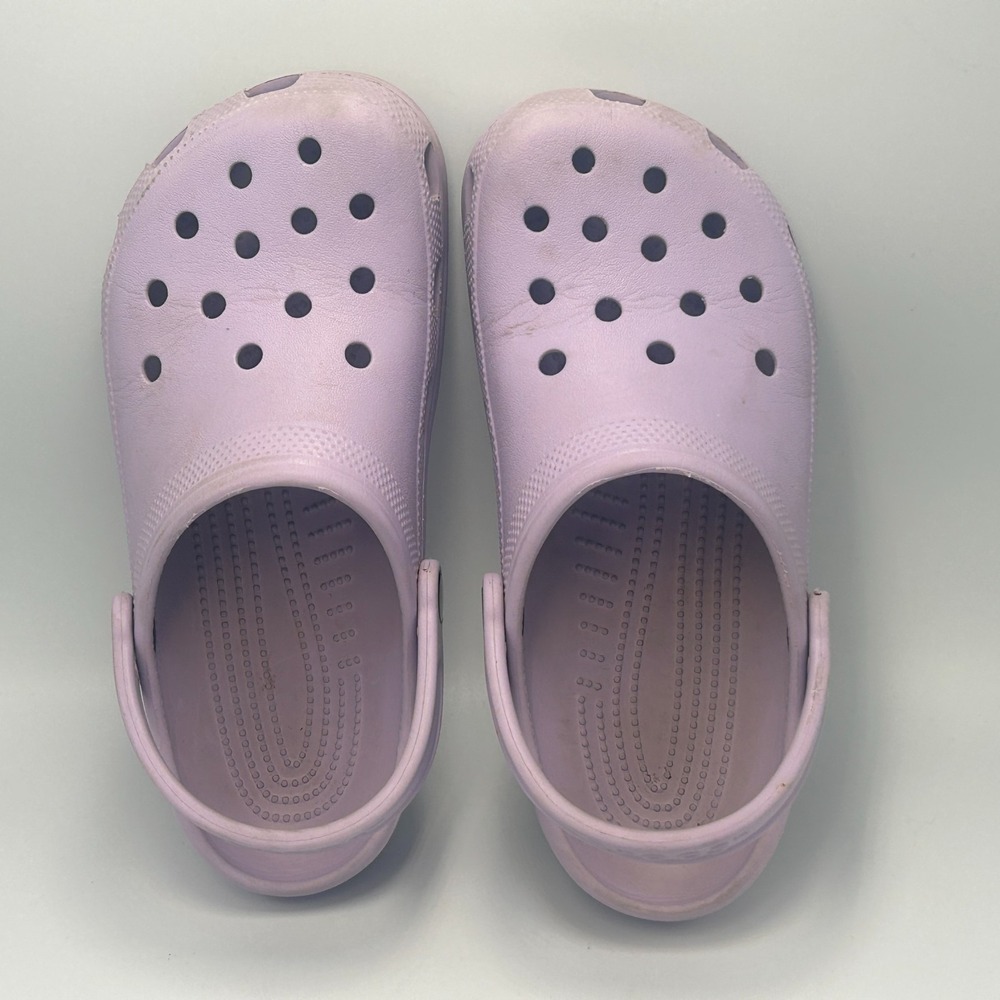 Crocs Classic Clog Slip On Women Shoe Ultra Light Water Sandals Purple Lavender - Picture 4 of 8